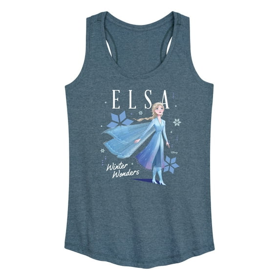 Disney Frozen 2 - Elsa Winter Wonders Christmas - Women's Racerback Tank Top