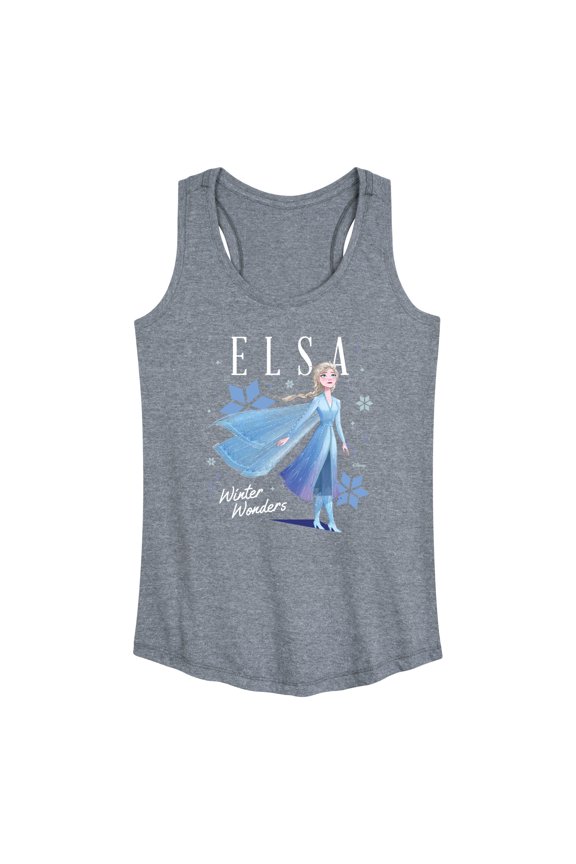 Disney Frozen 2 - Elsa Winter Wonders Christmas - Women's Racerback Tank Top
