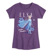 Frozen 2 - Elsa Winter Wonders Fitted Short Sleeve Graphic T-Shirt