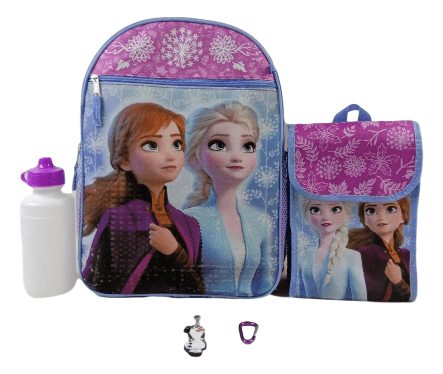 Kids Disney Frozen 2 Dual Compartment Reusable Lunch Bag for Girls 