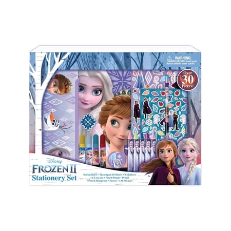 Disney Frozen 2 Elsa and Anna Kids Coloring Art and Sticker Set, 30 Pcs. - one color, one size
