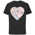thumbnail image 1 of Disney Frozen 2 Elsa and Bruni Make Today Magic Heart - Short Sleeve Cotton T-Shirt for Adults - Customized-Black, 1 of 5