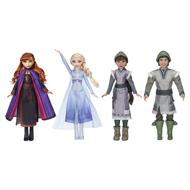 Disney Frozen 2 Forest Playset, Includes Anna, Elsa, Ryder & Honeymaren Dolls