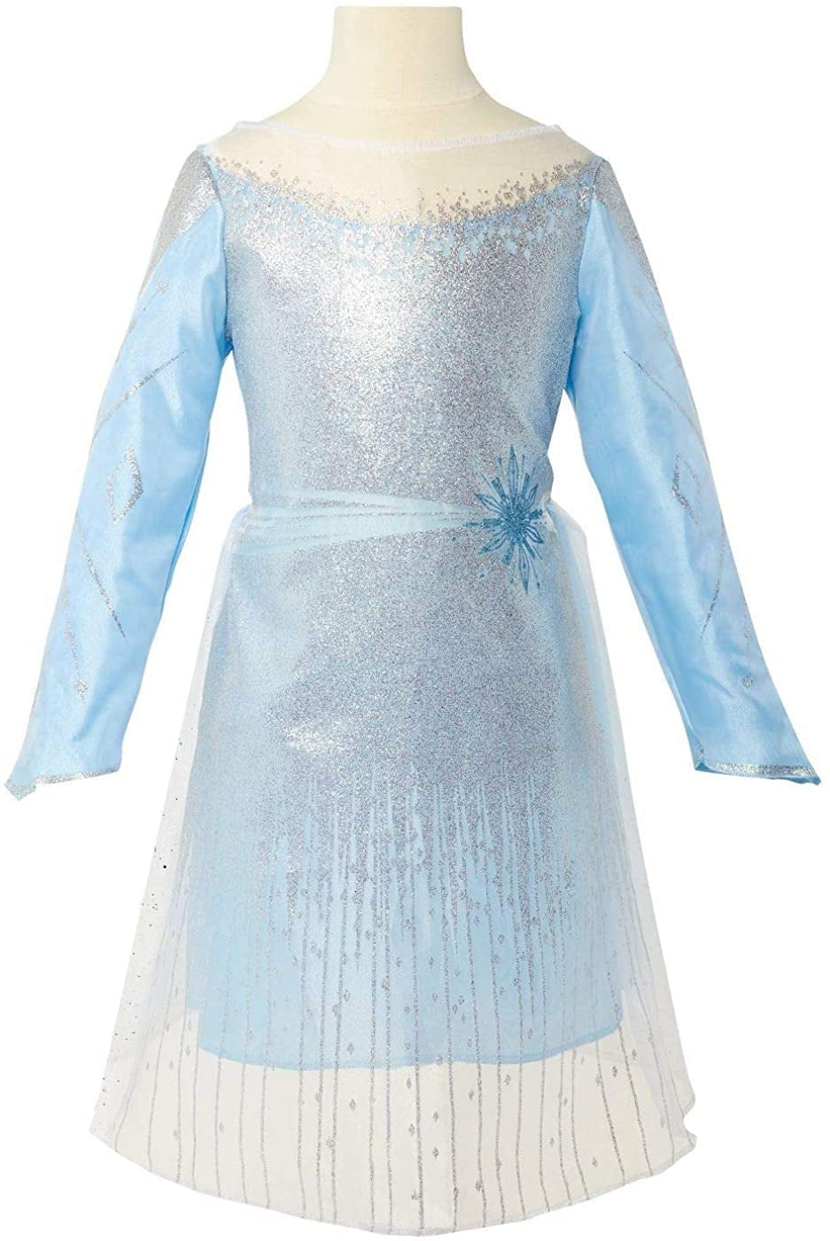 Disney Frozen 2 Girls 4 6x Elsa Dark Sea Dress Costume Blue