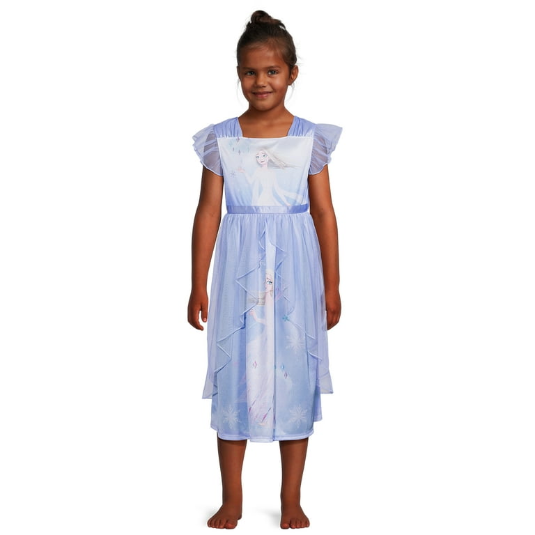 Disney Frozen 2 Girls Character Fantasy Gown Sizes 4 12 Walmart