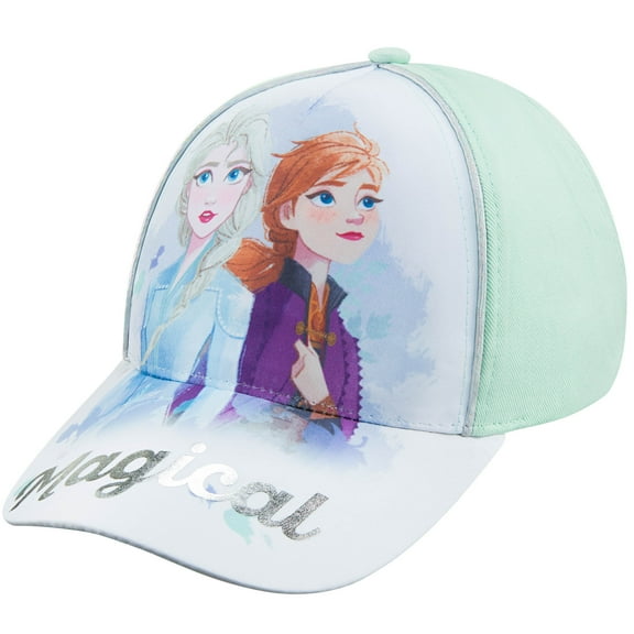 Disney Frozen 2 Girls Elsa and Anna Baseball Cap - Age 4-7