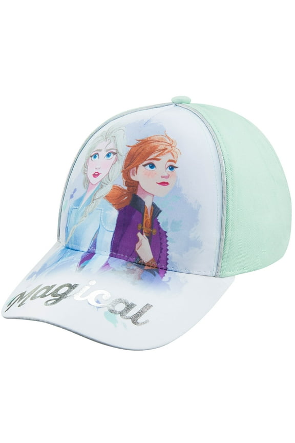 Frozen 2 Girls Elsa and Anna Baseball Cap - Age 4-7