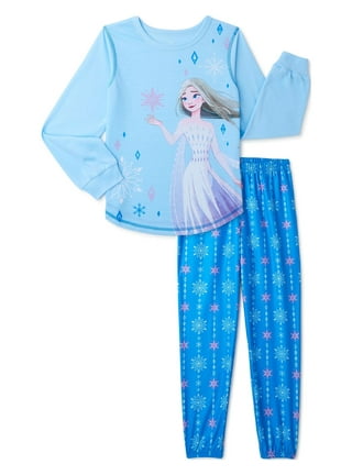 Barbie Girls Short Sleeve Long Flare Leg Pant 2-Piece Pajama Sleep Set,  Sizes 4-12 