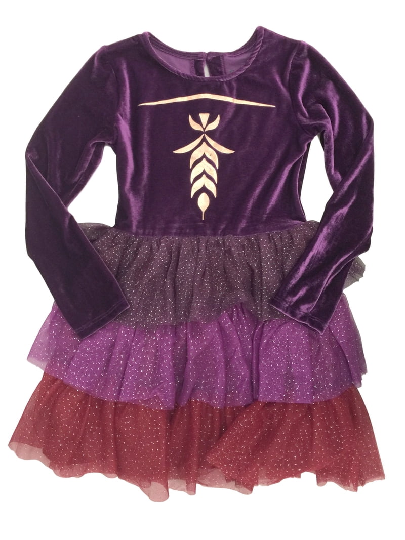 Disney Frozen 2 Sparkly Clothing Outfits for Little Girls: Princess Anna Purple & Gold Dress, M - Walmart.com Disney Frozen 2 Sparkly Clothing Outfits for Little Girls: Princess Anna Purple & Gold Dress, M - Walmart.com