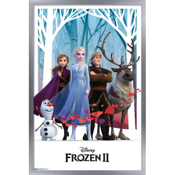 Disney Frozen 2 - Group Wall Poster, 14.725" x 22.375", Framed