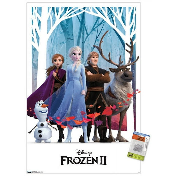 Disney Frozen 2 - Group Wall Poster with Push Pins, 22.375" x 34"