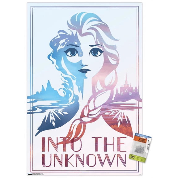 Disney Frozen 2 - Into the Unknown Wall Poster with Push Pins, 22.375" x 34"