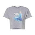 thumbnail image 1 of Disney Frozen 2 - It's So Much Fun Being A Sister Elsa - Juniors Cropped Cotton Blend T-Shirt, 1 of 5