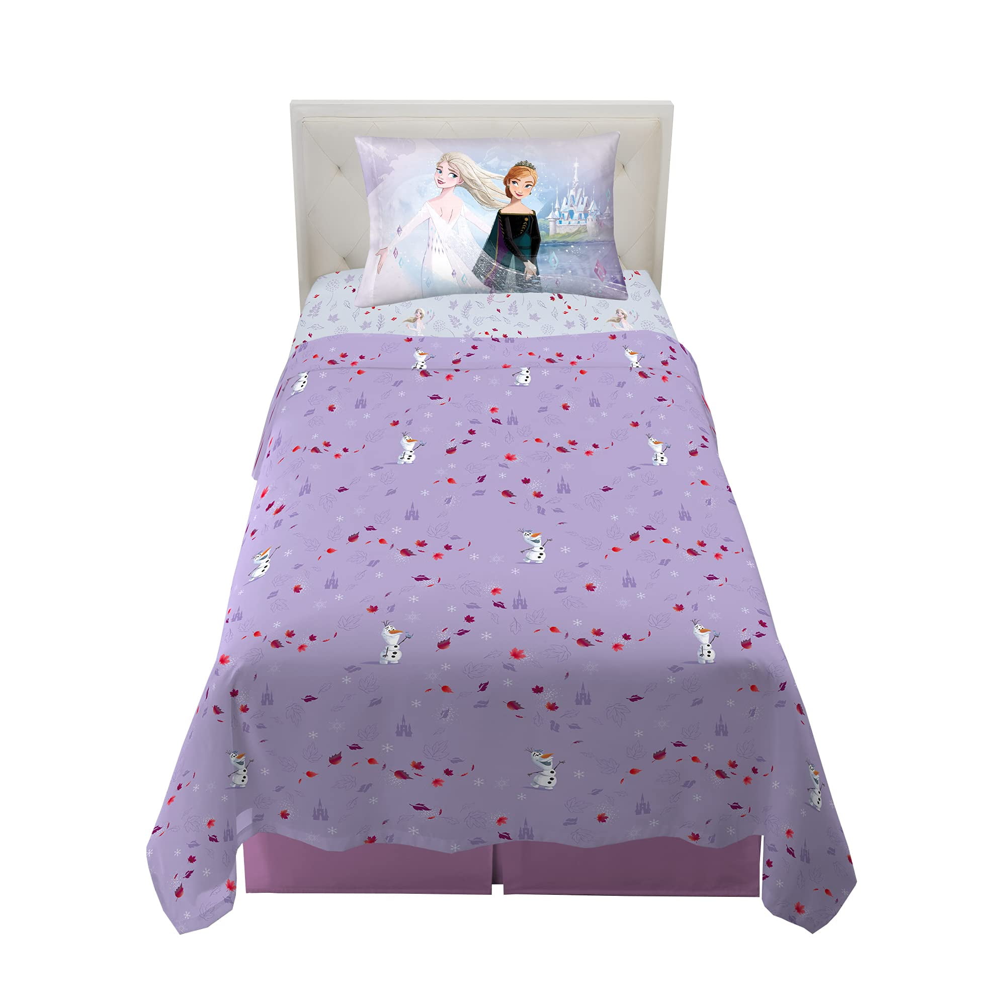 Frozen 2 Twin Blue Microfiber Kids Bedding Set