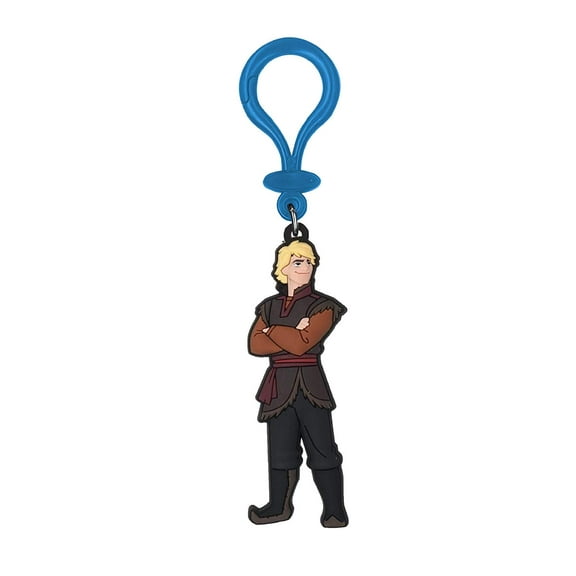 Disney Frozen 2 - Kristoff Soft Touch PVC Bag Clip- Disney Kristoff Backpack Keychains for Boys and Girls, Cute Keychain Accessories for Purse, Disney Key Ring Charms for Disney Frozen 2 Fans- 5 Inch