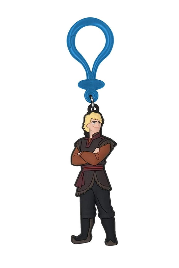 Disney Frozen 2 - Kristoff Soft Touch PVC Bag Clip- Disney Kristoff Backpack Keychains for Boys and Girls, Cute Keychain Accessories for Purse, Disney Key Ring Charms for Disney Frozen 2 Fans- 5 Inch