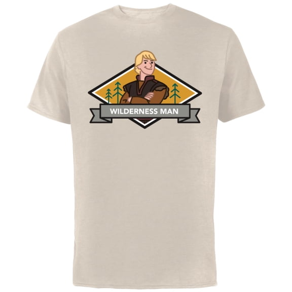Disney Frozen 2 Kristoff Wilderness Man T-Shirt - Short Sleeve Cotton T-Shirt for Adults - Customized-Natural