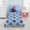 thumbnail image 1 of Disney Frozen 2 - Magical Journey - Light Blue, Lavender, Teal and White Super Soft Toddler Girl Blanket,, 1 of 7