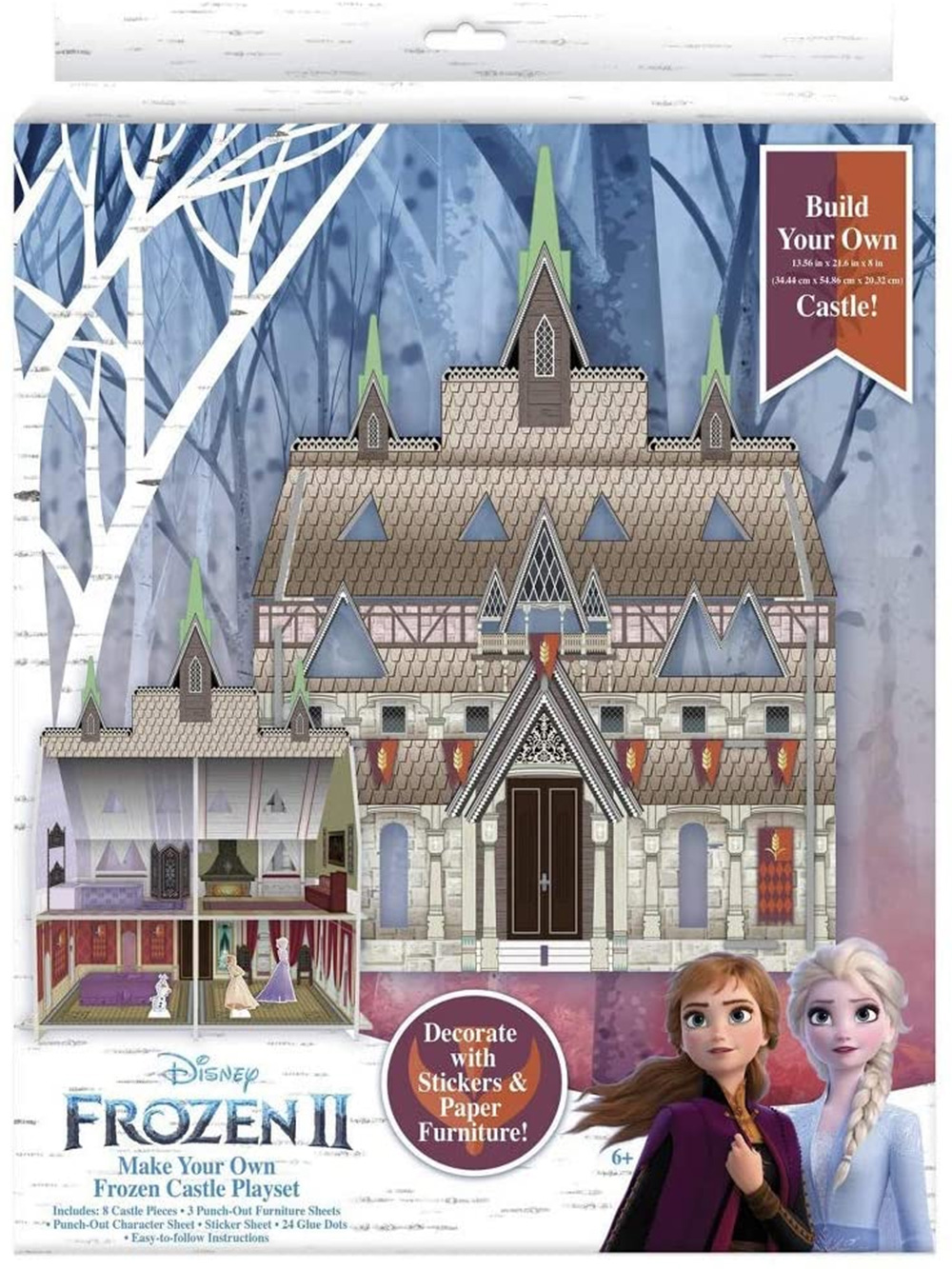 Disney Frozen 2 Make Your Own Castle Playset for Girls one color, one
