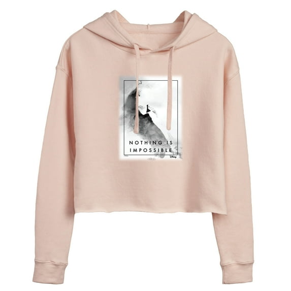 Disney Frozen 2 - Nothing Is Impossible Anna - Juniors Cropped Pullover Hoodie