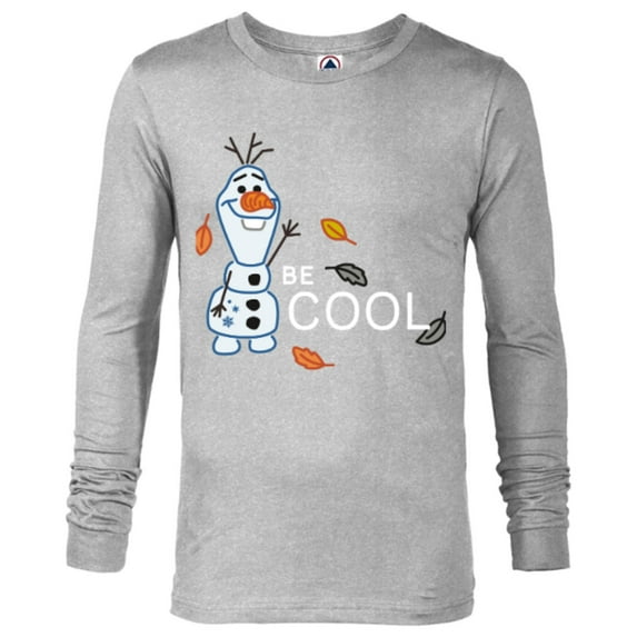 Disney Frozen 2 Olaf Be Cool T-Shirt - Long Sleeve T-Shirt for Men - Customized-Athletic Heather