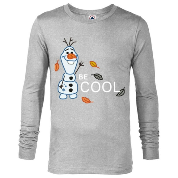 Disney Frozen 2 Olaf Be Cool T-Shirt - Long Sleeve T-Shirt for Men - Customized-Athletic Heather