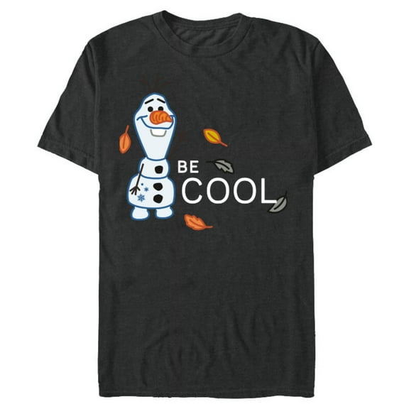 Disney Frozen 2 Olaf Be Cool T-Shirt- Short Sleeve Blended T-Shirt for Adults - Customized-Dark Heather