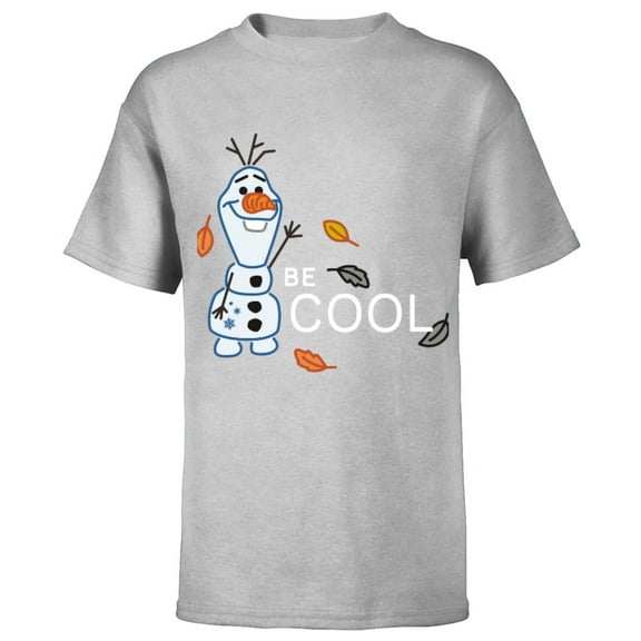 Disney Frozen 2 Olaf Be Cool T-Shirt - Short Sleeve T-Shirt for Kids - Customized-Athletic Heather