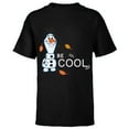 thumbnail image 1 of Disney Frozen 2 Olaf Be Cool T-Shirt - Short Sleeve T-Shirt for Kids - Customized-Black, 1 of 5