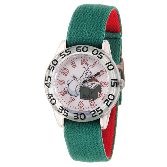 Disney Frozen 2 Olaf Boys' Clear Plastic Watch, 1-Pack