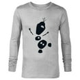 thumbnail image 1 of Disney Frozen 2 Olaf Falling Silhouette - Long Sleeve T-Shirt for Men - Customized-Athletic Heather, 1 of 5