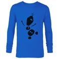 thumbnail image 1 of Disney Frozen 2 Olaf Falling Silhouette - Long Sleeve T-Shirt for Men - Customized-Navy, 1 of 5