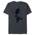 thumbnail image 1 of Disney Frozen 2 Olaf Falling Silhouette - Short Sleeve Blended T-Shirt for Adults - Customized-Navy Heather, 1 of 5