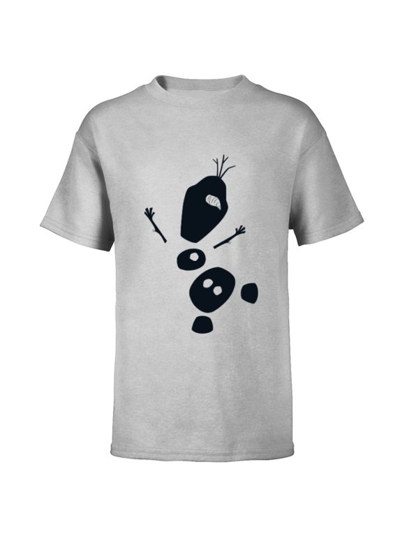 Frozen 2 Olaf Falling Silhouette - Short Sleeve T-Shirt for Kids - Customized-Athletic Heather