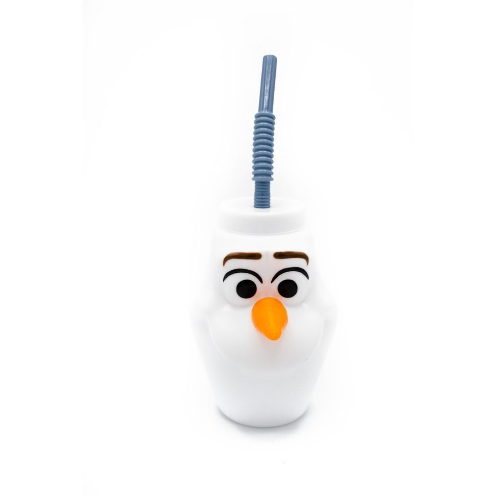 FROZEN ELSA+ANNA FRIEND OLAF SIP STRAW CUP+SIP STRAW CEREAL/SOUP BOWL COMBO-NEW!