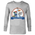 thumbnail image 1 of Disney Frozen 2 Olaf and Books Genius By Nature - Long Sleeve T-Shirt for Men - Customized-Athletic Heather, 1 of 5