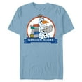 thumbnail image 1 of Disney Frozen 2 Olaf and Books Genius By Nature- Short Sleeve Blended T-Shirt for Adults - Customized-Ocean Blue, 1 of 5