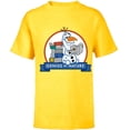 thumbnail image 1 of Disney Frozen 2 Olaf and Books Genius By Nature - Short Sleeve T-Shirt for Kids - Customized-Yellow, 1 of 5