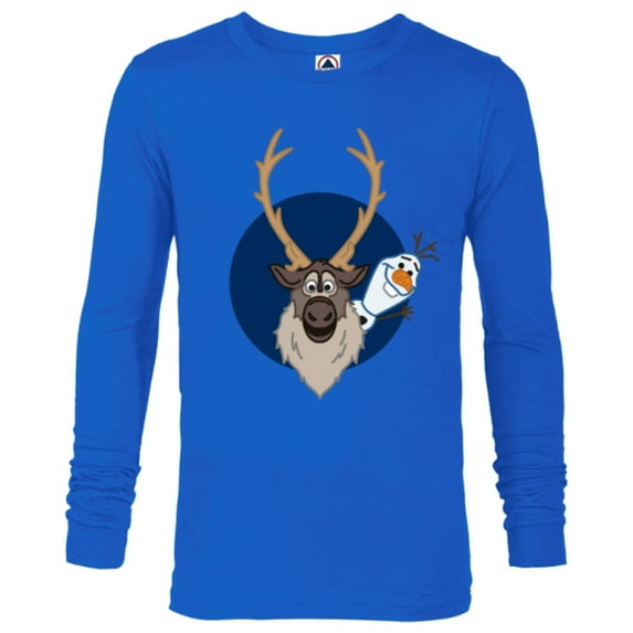 Disney Frozen 2 Olaf and Sven T-Shirt - Long Sleeve T-Shirt for Men - Customized-Royal
