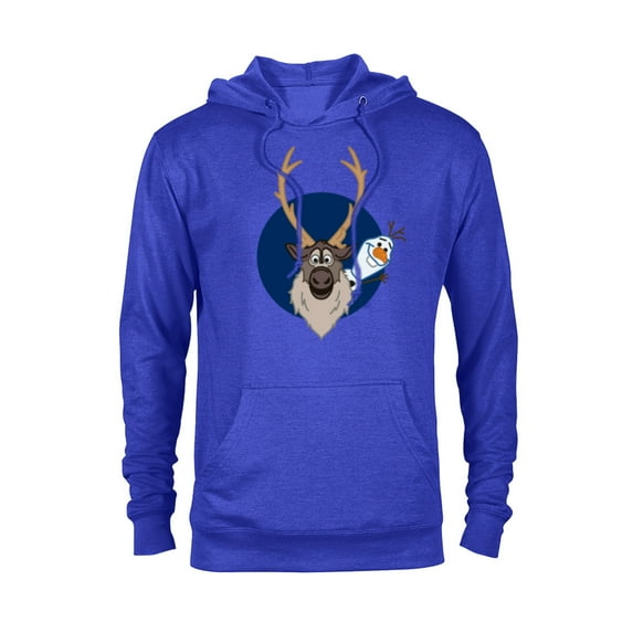 Disney Frozen 2 Olaf and Sven T-Shirt - Pullover Hoodie for Adults - Customized-Royal Heather