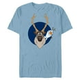 thumbnail image 1 of Disney Frozen 2 Olaf and Sven T-Shirt- Short Sleeve Blended T-Shirt for Adults - Customized-Ocean Blue, 1 of 5
