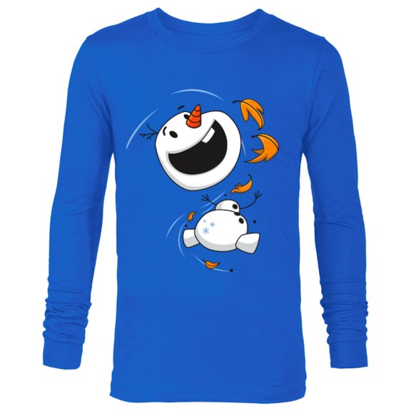 Disney Frozen 2 Olaf in the Wind T-Shirt - Long Sleeve T-Shirt for Men - Customized-Royal