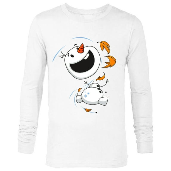 Disney Frozen 2 Olaf in the Wind T-Shirt - Long Sleeve T-Shirt for Men - Customized-White