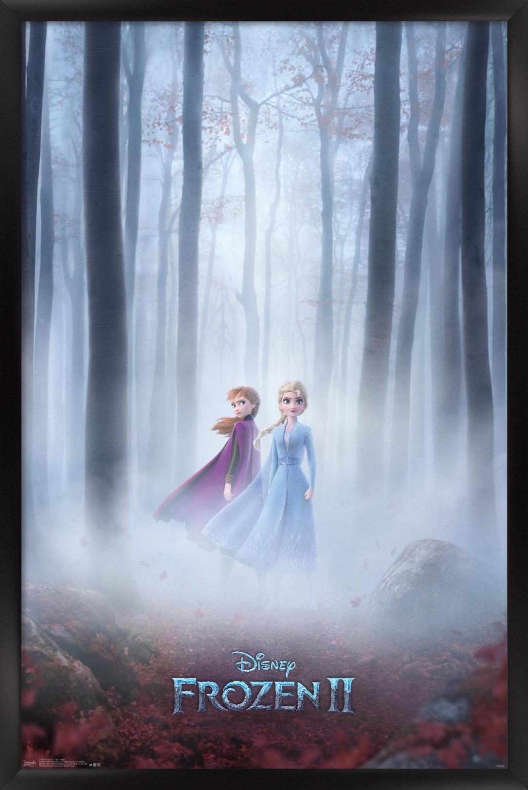 Disney Frozen 2 - One Sheet Wall Poster, 22.375" x 34", Framed