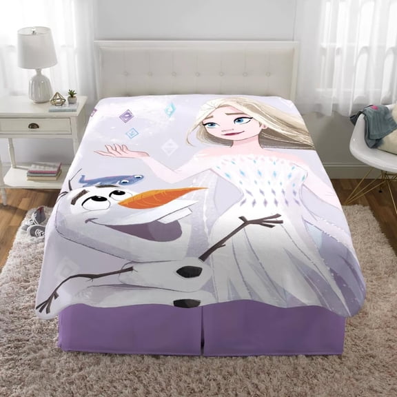 Disney Frozen 2 Plush Micro Raschel Blanket, 62 in x 90 in