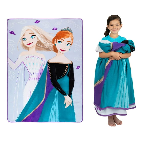 Disney Frozen 2 Plush Micro Raschel Blanket, 62 in x 90 in