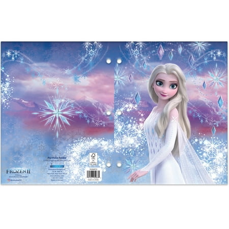 Disney Frozen 2-Pocket Paper Folder, 3-Hole Punched, Assorted Designs