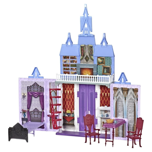 Disney Frozen 2 Portable Arendelle Castle Playset, 6 Accessories and Castle