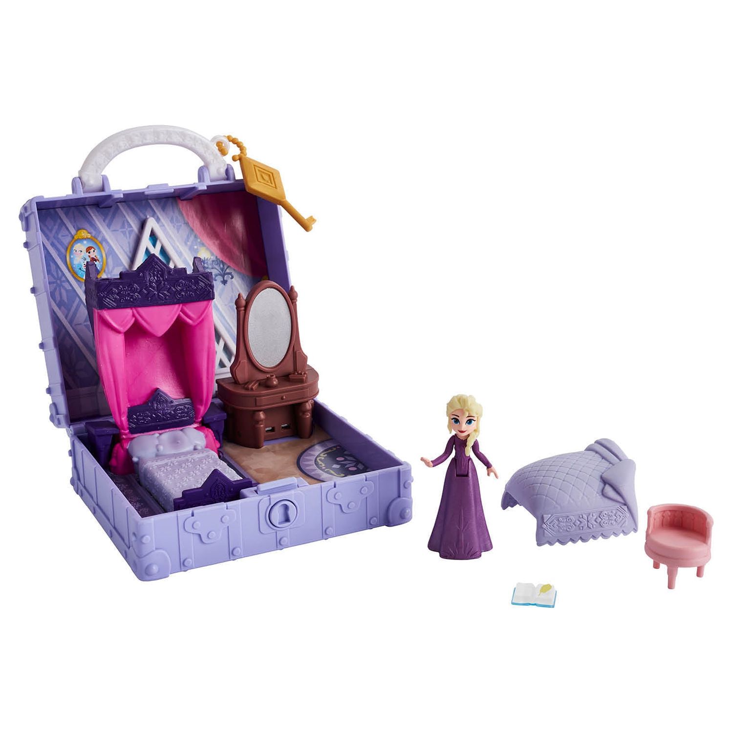 Disney Frozen 2 Portable Pop-up Elsa's Bedroom Playset, Includes Elsa Doll - image 1 of 10