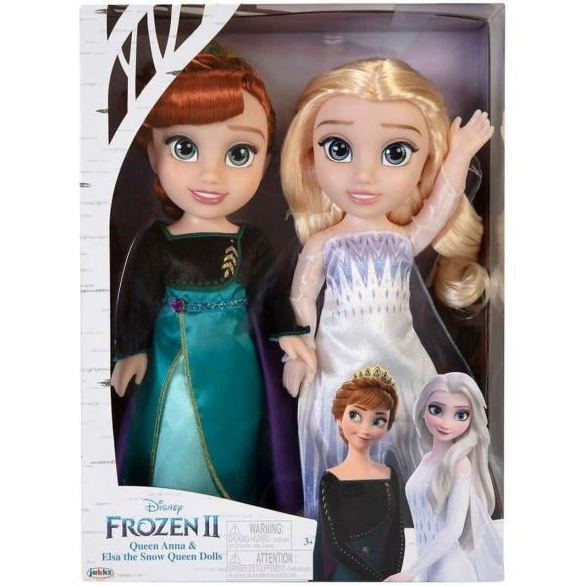 Disney Store Queen Anna and Snow Queen Elsa Classic Doll Set Frozen 2 -  New! HTF